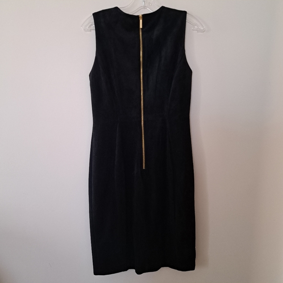 Calvin Klein Faux Suede Black midi dress - Picture 5 of 5